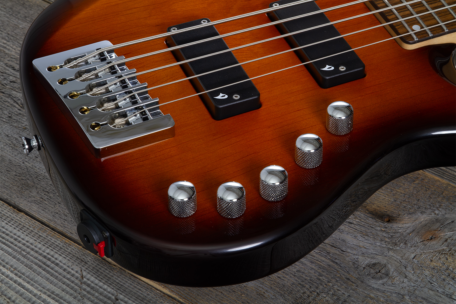 Vigier Excess Original 5c Active Rw - Antique Violin - Basse Électrique Solid Body - Variation 3