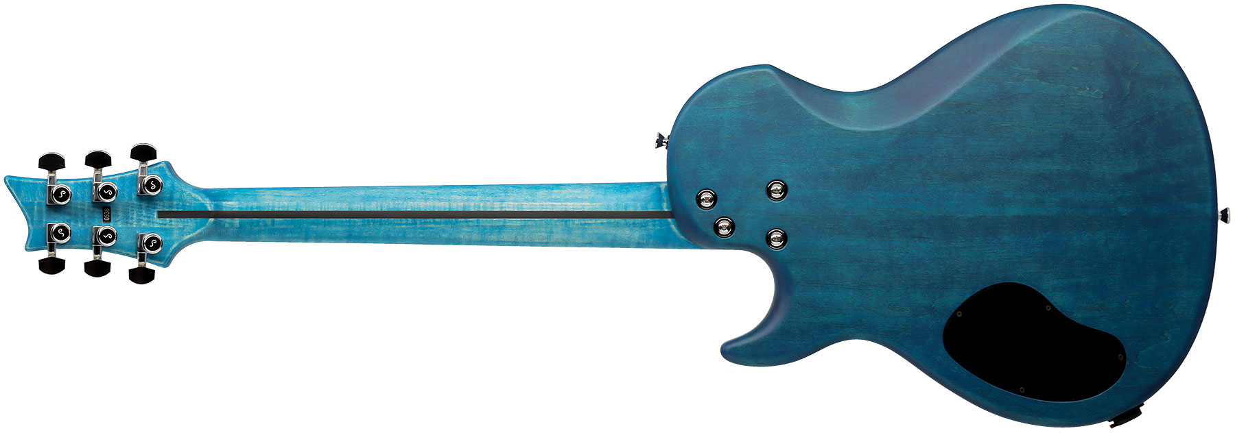 Vigier G.v. Wood 2h Ht Phe - Stonewash Blue Matt - Guitare Électrique Single Cut - Variation 1