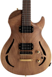 Guitare électrique 1/2 caisse Vigier                         G.V. Wood Hollow Royal Walnut #0632 - Natural