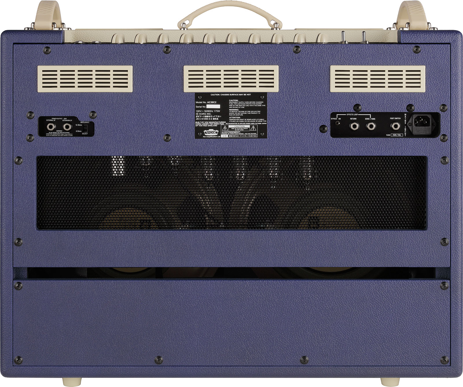 Vox Ac30c2 Ttbc All Tube Ltd 1x12 30w Two-tone Blue & Cream - Ampli Guitare Électrique Combo - Variation 2