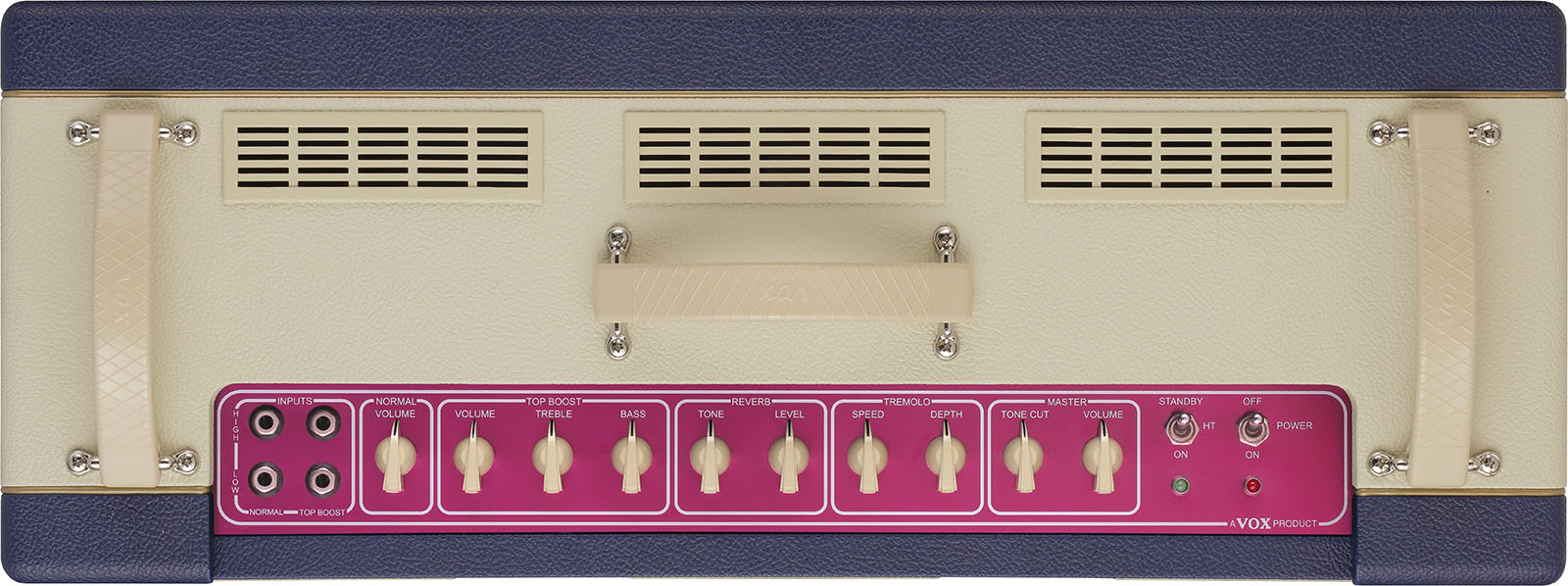 Vox Ac30c2 Ttbc All Tube Ltd 1x12 30w Two-tone Blue & Cream - Ampli Guitare Électrique Combo - Variation 3