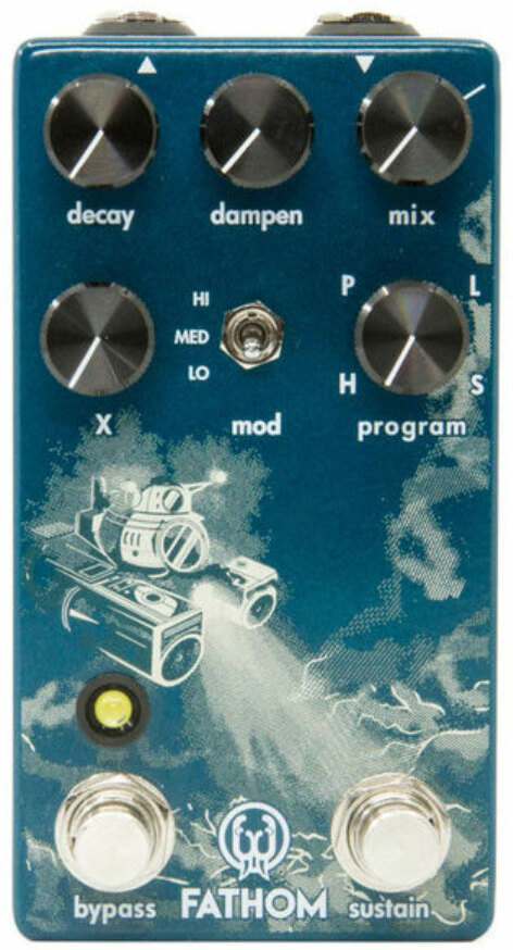 Walrus Fathom Multi-function Reverb - PÉdale Reverb / Delay / Echo - Main picture