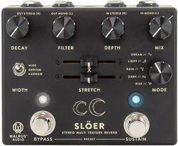 Pédale reverb / delay / echo Walrus audio Slöer Stereo Reverb Black