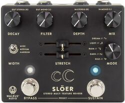 Pédale reverb / delay / echo Walrus Slöer Stereo Reverb Black