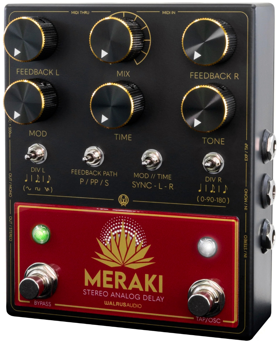 Walrus Audio Meraki Stereo Analog Dual Delay - PÉdale Reverb / Delay / Echo - Variation 1