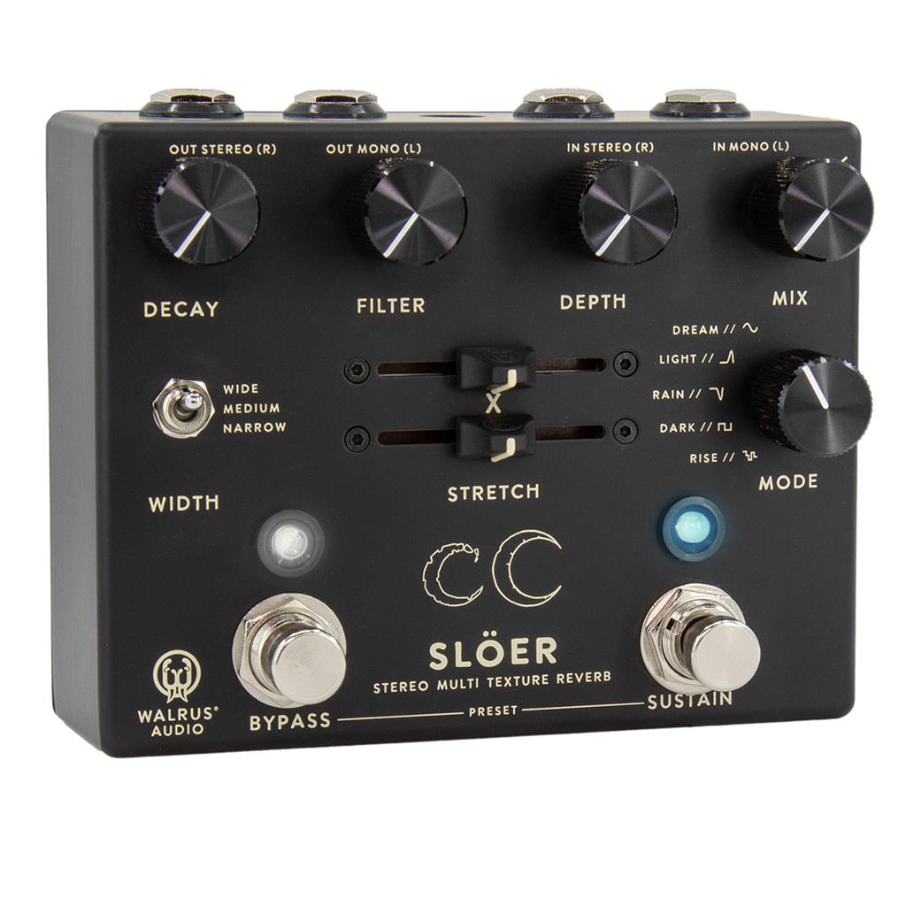 Walrus Sloer Stereo Ambient Reverb Black - PÉdale Reverb / Delay / Echo - Variation 1