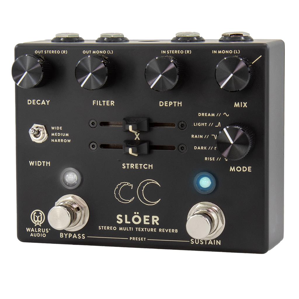 Walrus Sloer Stereo Ambient Reverb Black - PÉdale Reverb / Delay / Echo - Variation 2