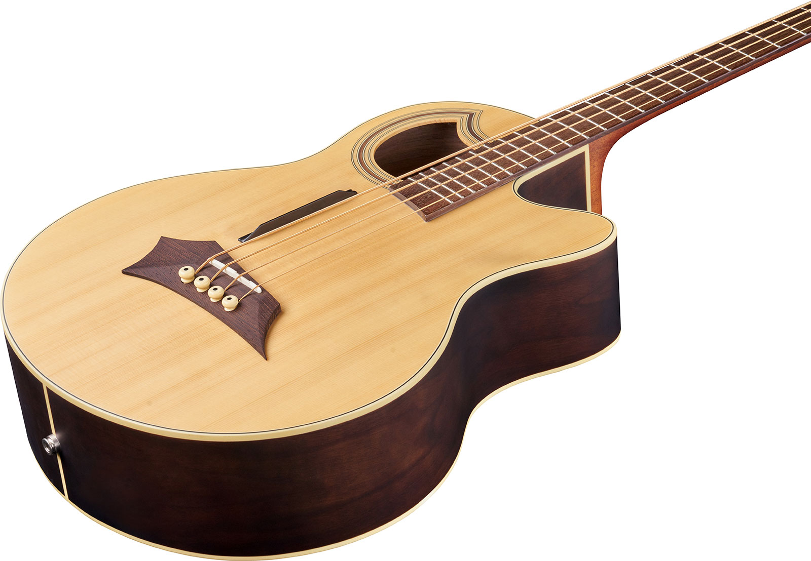 Warwick Alien Deluxe 4c Cw Epicea Noyer Wen - Natural Satin - Basse Acoustique - Variation 2