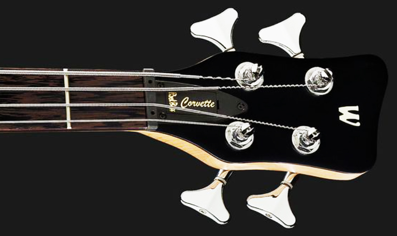 Warwick Corvette Basic 4c Lh Rockbass Gaucher Active Wen - Nirvana Black Trans. Satin - Basse Électrique Solid Body - Variation 6