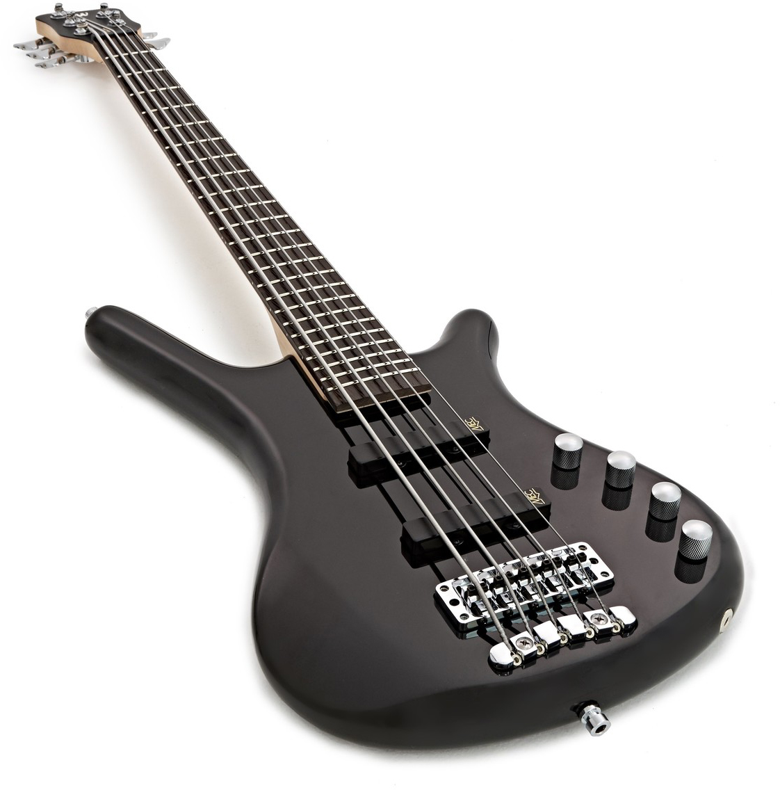 Warwick Corvette Basic 5c Rockbass Active Wen - Solid Black - Basse Électrique Solid Body - Variation 2