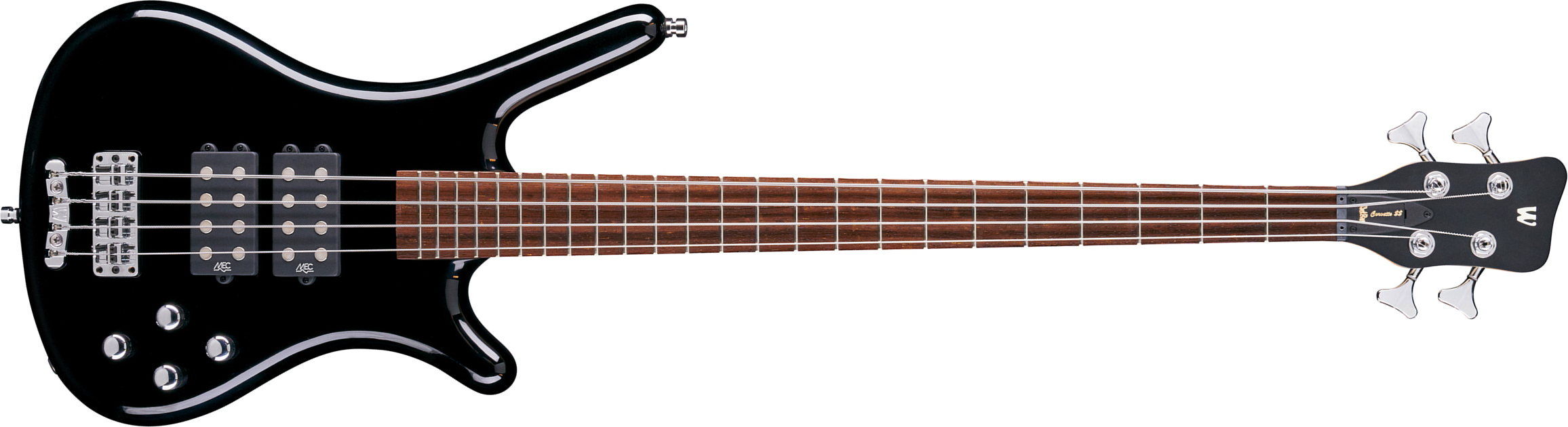 Warwick Corvette $$ 4c Rockbass Active Wen - Solid Black - Basse Électrique Solid Body - Main picture