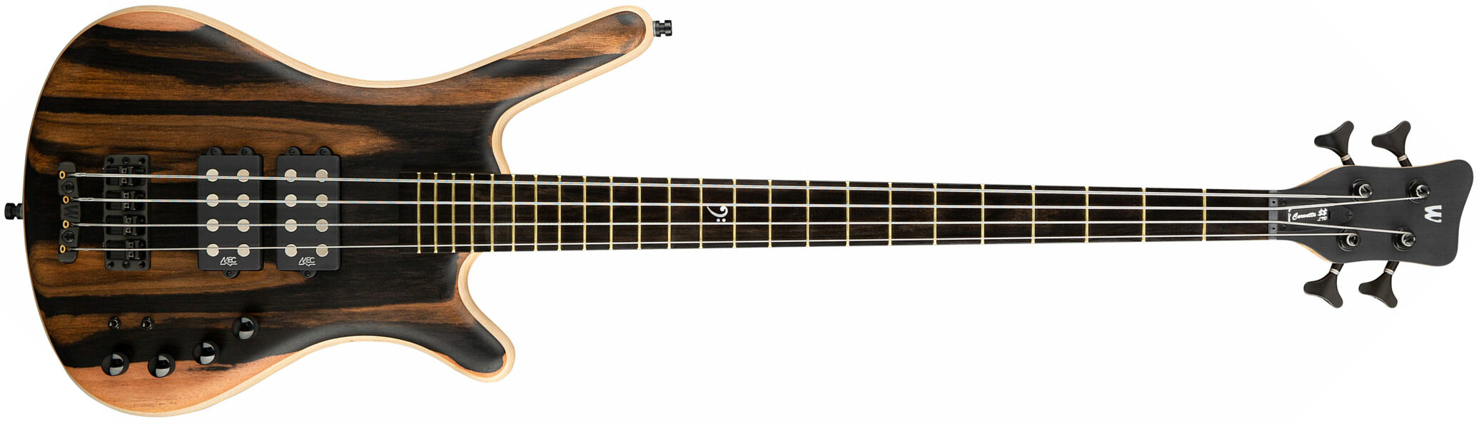 Warwick Corvette $$ 4c Teambuilt Pro Gps Ebony Top Ltd All Active Eb - Natural Oil Finish - Basse Électrique Solid Body - Main picture