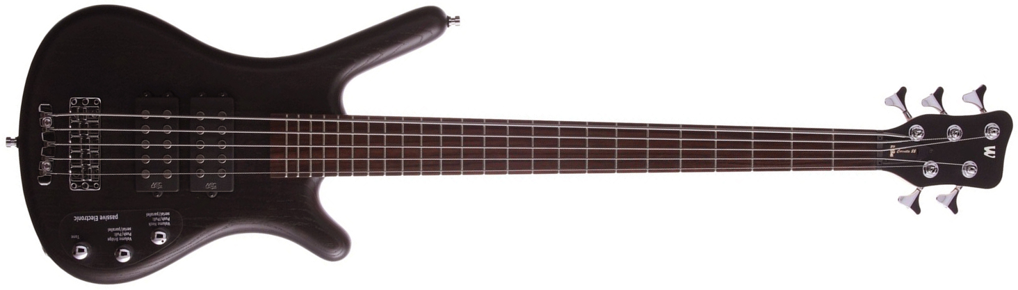 Warwick Corvette $$ 5c Rockbass Active Wen - Nirvana Black Trans. Satin - Basse Électrique Solid Body - Main picture