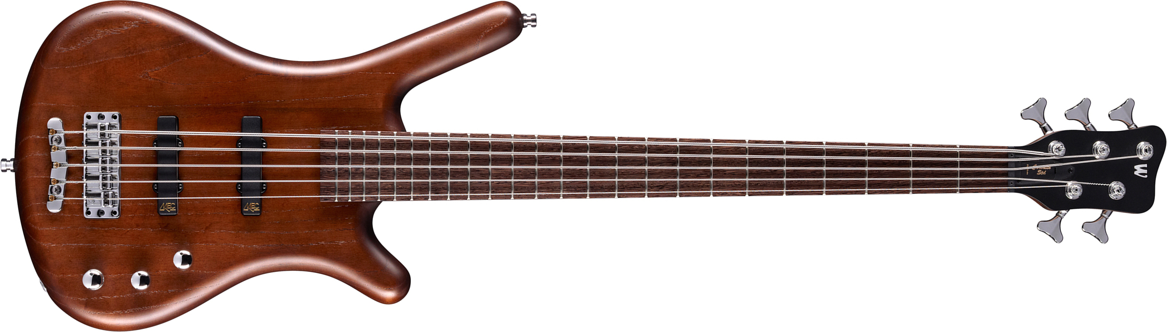 Warwick Corvette Ash 5-string Pro Gps All Active 5c Wen - Antique Tobacco Satin - Basse Électrique Solid Body - Main picture