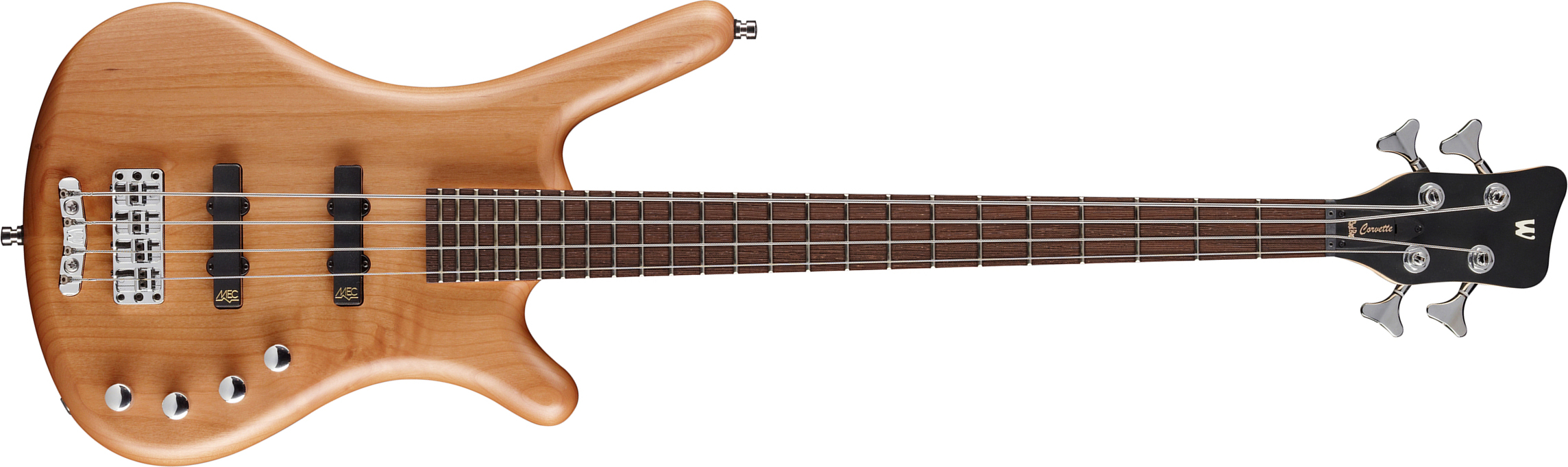 Warwick Corvette Basic 4 String Rockbass Active Wen - Natural Satin - Basse Électrique Solid Body - Main picture