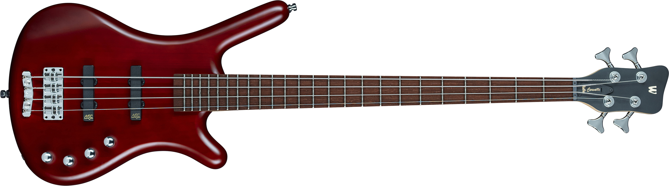 Warwick Corvette Basic 4 Strings Rockbass Active Wen - Burgundy Red Satin - Basse Électrique Solid Body - Main picture