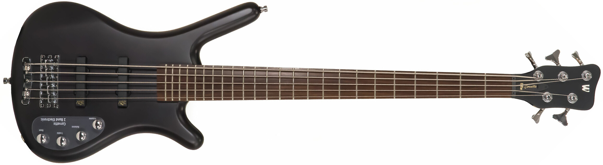 Warwick Corvette Basic 5c Rockbass Active Wen - Nirvana Black Trans. Satin - Basse Électrique Solid Body - Main picture