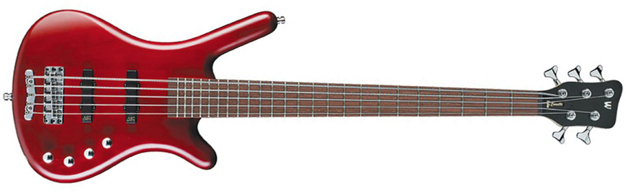 Warwick Corvette Basic 5c Rockbass Active Wen - Burgundy Red Trans. Satin - Basse Électrique Solid Body - Main picture