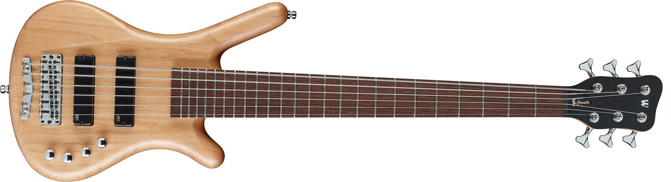 Warwick Corvette Basic 6c Rockbass Active Wen - Natural Satin - Basse Électrique Solid Body - Main picture