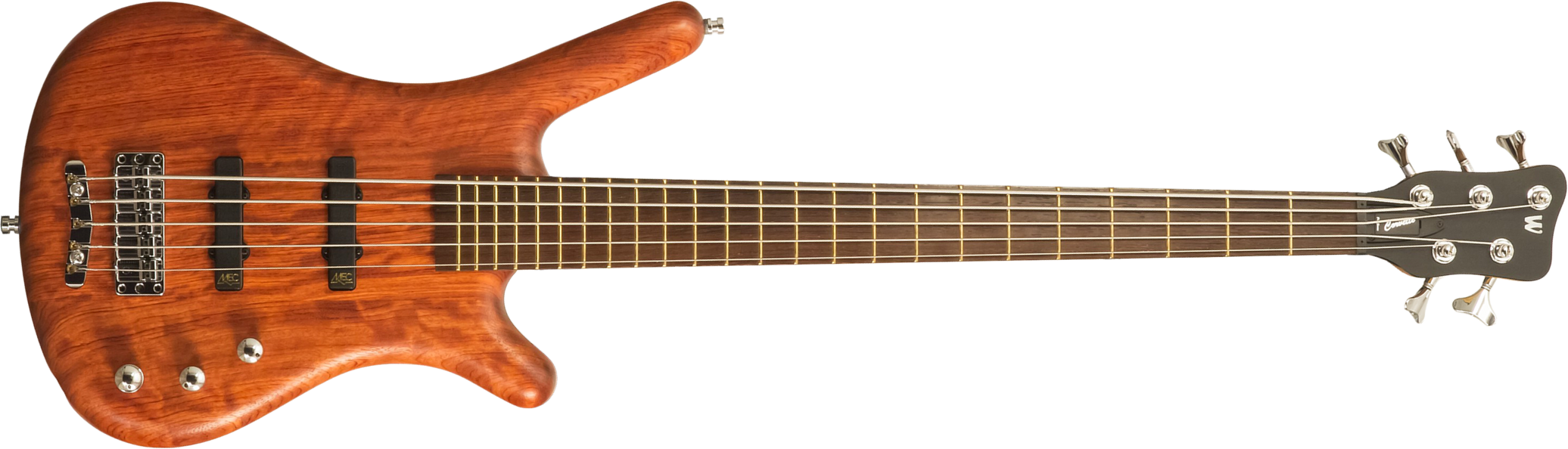 Warwick Corvette Bubinga 5c Pro Gps Teambuilt Active Wen - Natural Transparent Satin - Basse Électrique Solid Body - Main picture