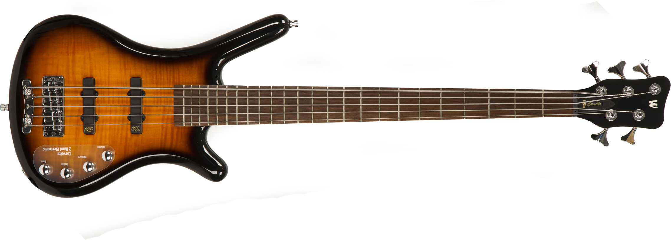 Warwick Corvette Classic Rockbass 5c Active Wen - Almond Sunburst - Basse Électrique Solid Body - Main picture