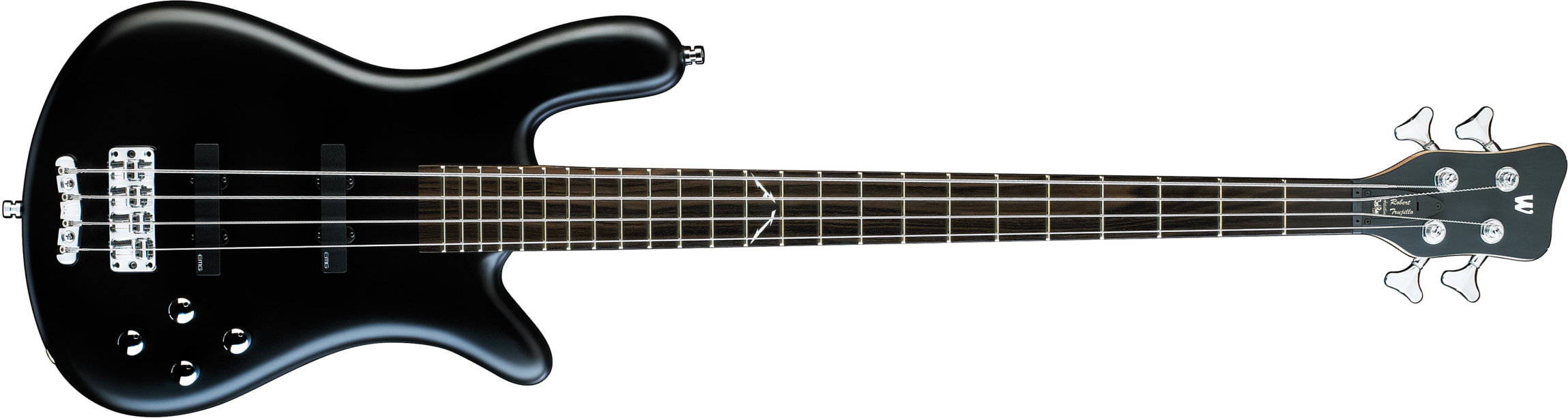 Warwick Robert Trujillo 4c Rockbass Signature Active Eb - Solid Black Satin - Basse Électrique Solid Body - Main picture