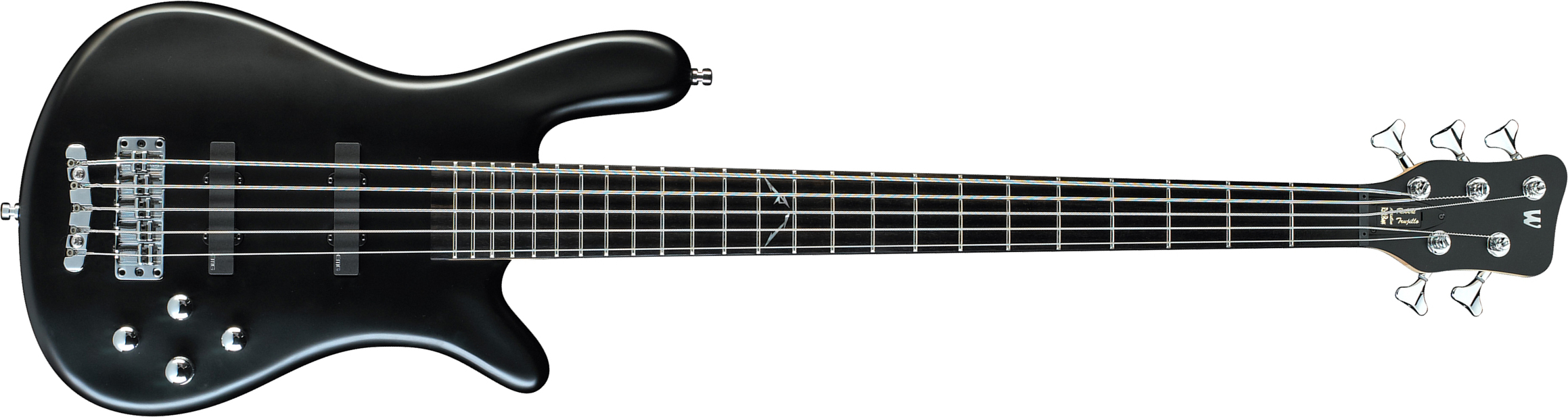 Warwick Robert Trujillo 5c Rockbass Signature Active Eb - Solid Black Satin - Basse Électrique Solid Body - Main picture