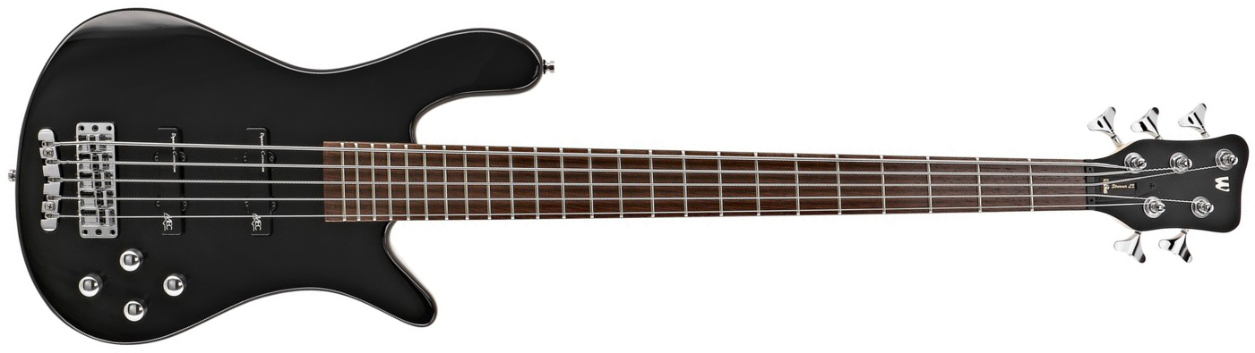 Warwick Streamer Lx 5c Rockbass Active Wen - Solid Black - Basse Électrique Solid Body - Main picture