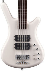 Basse électrique solid body Warwick Rockbass Corvette $$ 5-String - Solid white