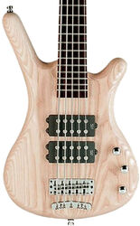 Basse électrique solid body Warwick Rockbass Corvette $$ 5-String - Natural trans. satin