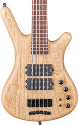 Basse électrique solid body Warwick Teambuilt Pro Series Corvette $$ 5-String - Natural transparent satin