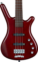 Basse électrique solid body Warwick Rockbass Corvette Basic 4 String - Burgundy red satin