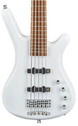 Basse électrique solid body Warwick Rockbass Corvette Basic 5-String - Solid white