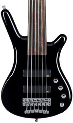 Basse électrique solid body Warwick Rockbass Corvette Basic Fretless 6-String - Solid black