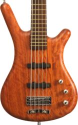 Basse électrique solid body Warwick PRO GPS Teambuilt Corvette Bubinga 5-String - Natural Transparent Satin