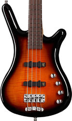 Basse électrique solid body Warwick Rockbass Corvette Classic 4 String - Almond sunburst transparent