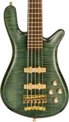 Basse électrique solid body Warwick Custom Shop Streamer LX 5-String Ltd - Petrol green trans satin  