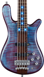 Basse électrique solid body Warwick Custom Shop Streamer Stage I 5-String LED - Midnight blue