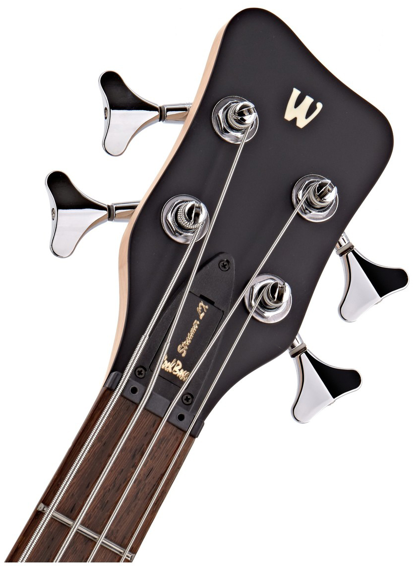 Warwick Streamer Lx4 Lh Rockbass Gaucher Active Wen - Solid Black - Basse Électrique Solid Body - Variation 3