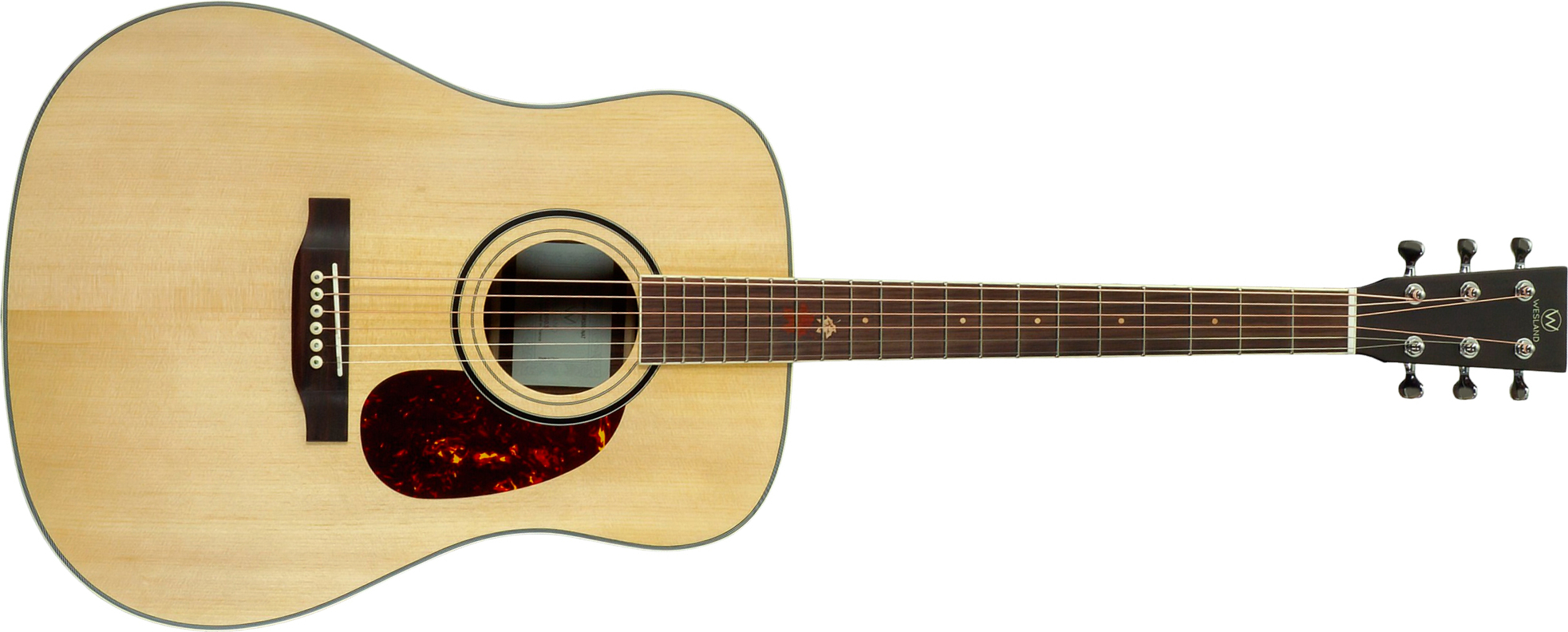 Wesland Dr500-nat Dreadnought Epicea Palissandre Rw - Natural - Guitare Folk - Main picture
