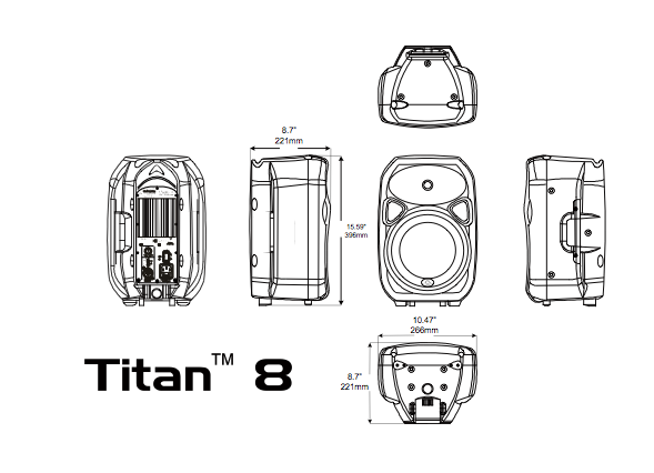 Wharfedale Titan8 White - Enceinte Sono Passive - Variation 1