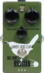 Pédale overdrive / distortion / fuzz Wren and cuff Tall Font Russian Fuzz