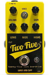 Pédale overdrive / distortion / fuzz Wren and cuff Two Five Drive Boost