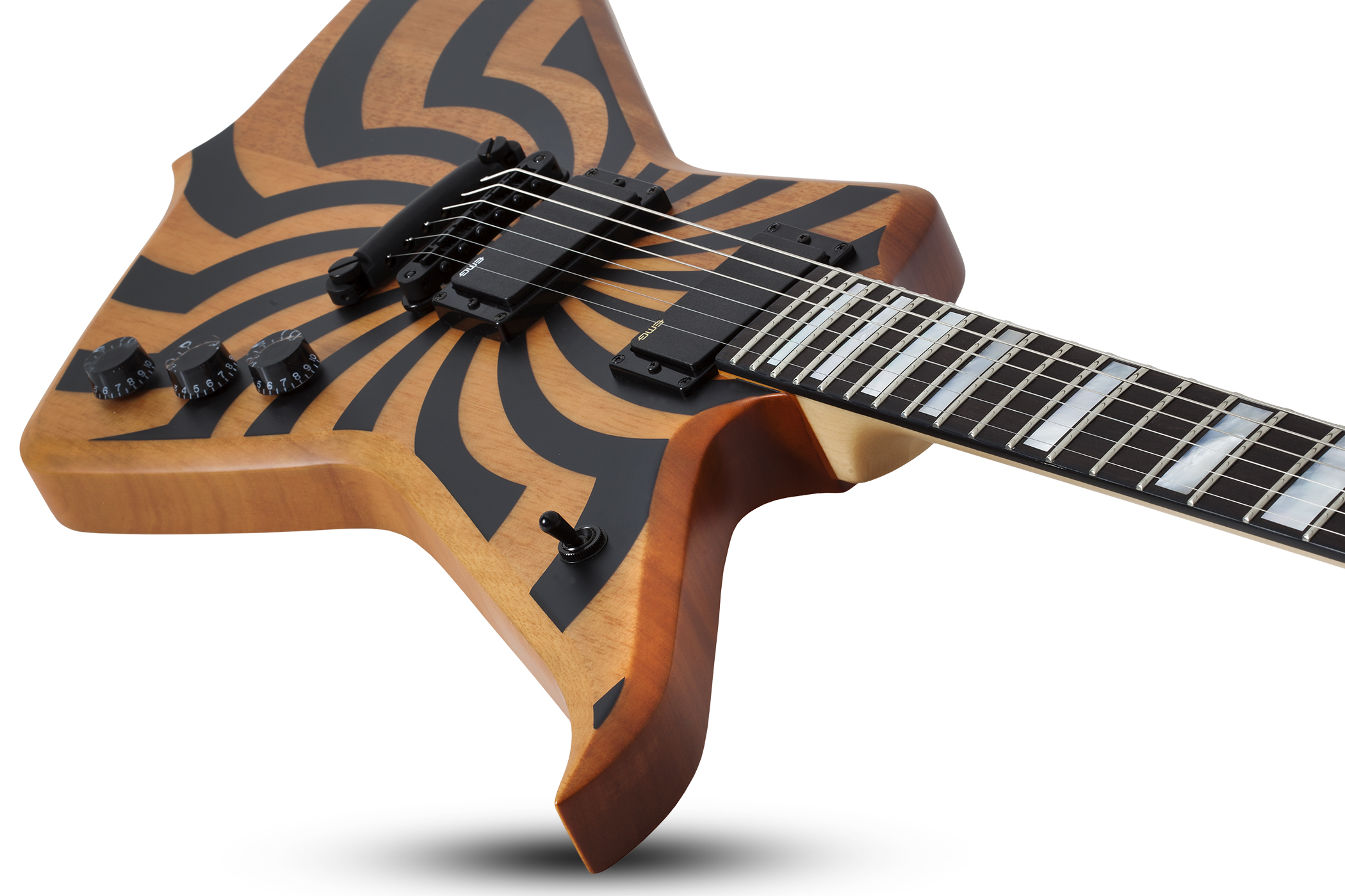 Wylde Audio Blood Eagle Hh Ht Eb - Satin Rawtop Buzzsaw - Guitare Électrique MÉtal - Variation 2