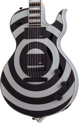 Guitare électrique métal Wylde audio Odin Grail - Silver bullseye