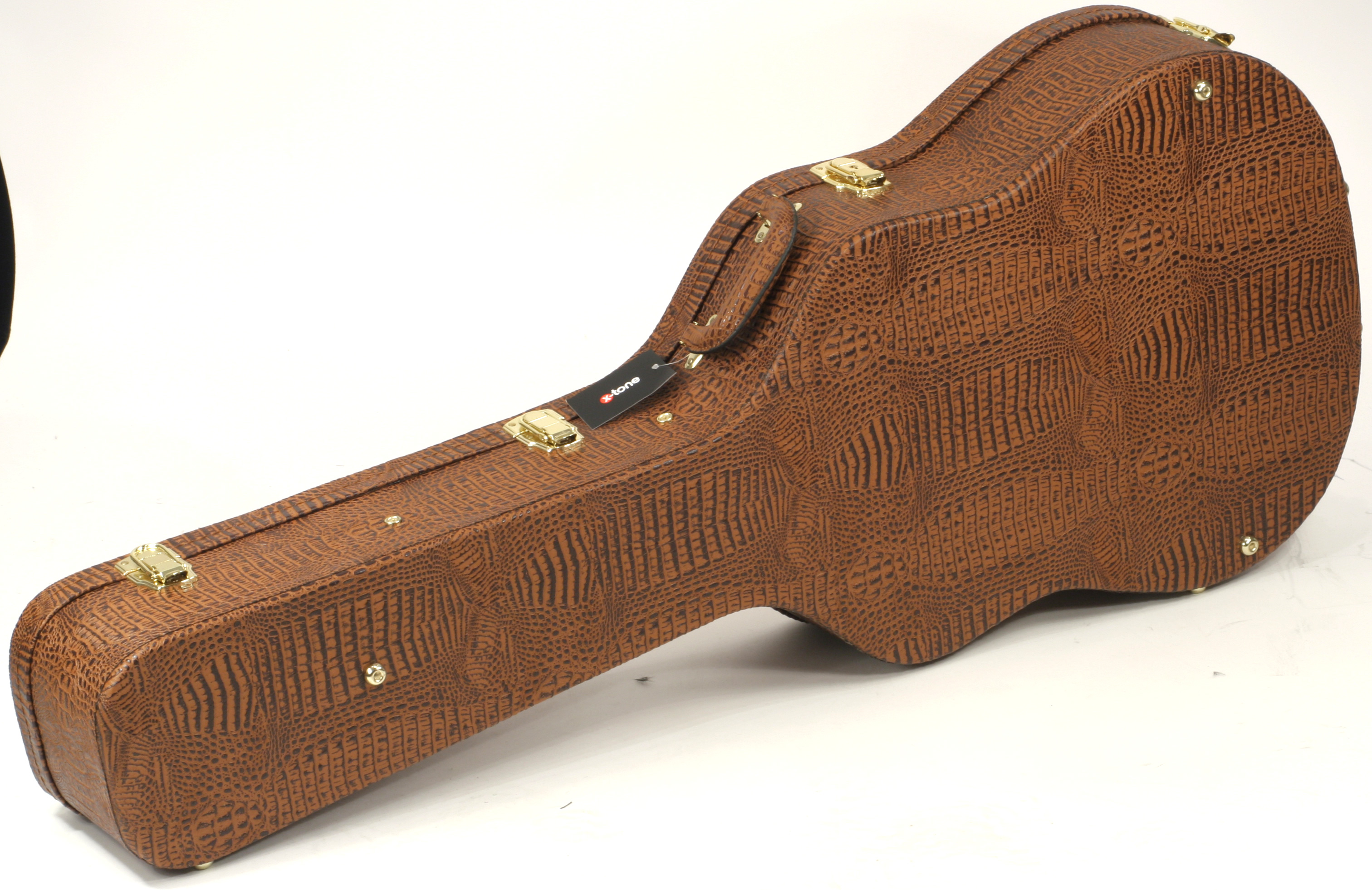 X-tone 1555 Deluxe Folk Dreadnought Brown - Etui Guitare Acoustique - Variation 1
