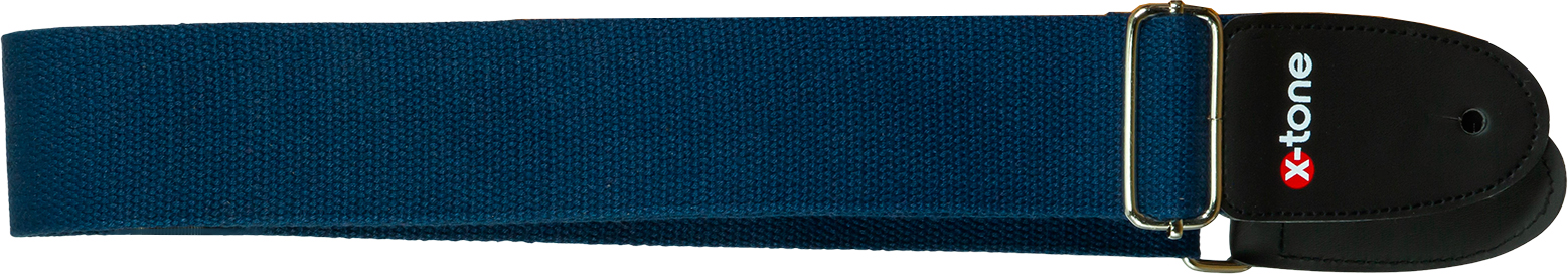 X-tone B019-bl Cotton Metal Buckle Guitar Strap - Sangle Courroie - Variation 1