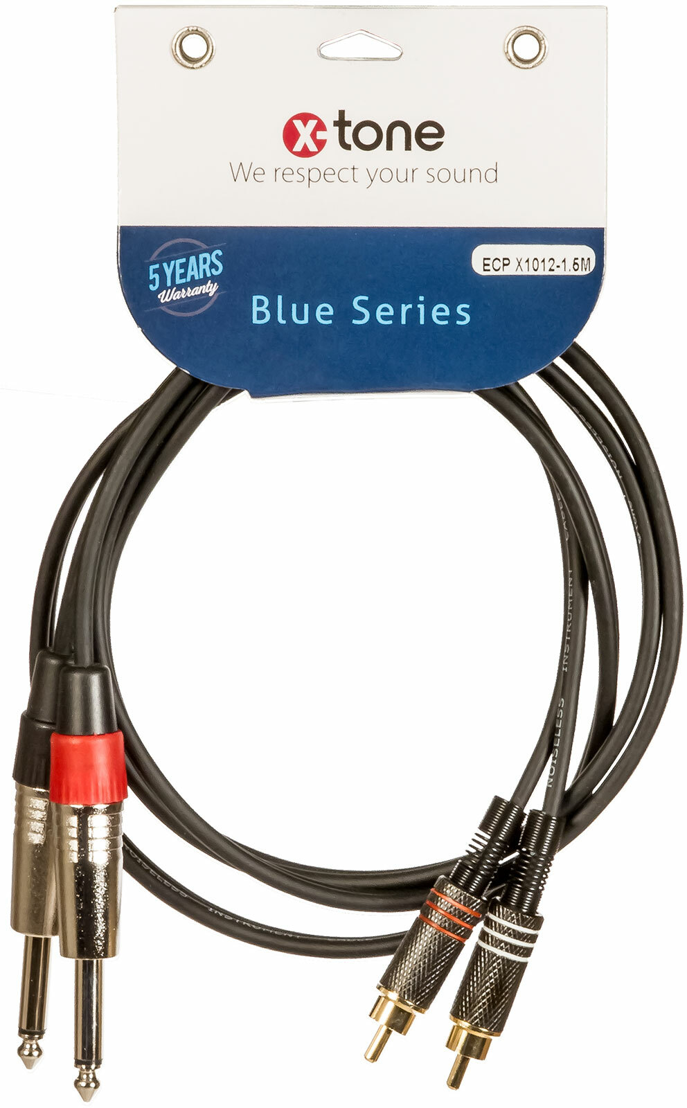 X-tone 2 Jack / 2 Rca 3m Blue Series (x1012-3m) - CÂble - Main picture