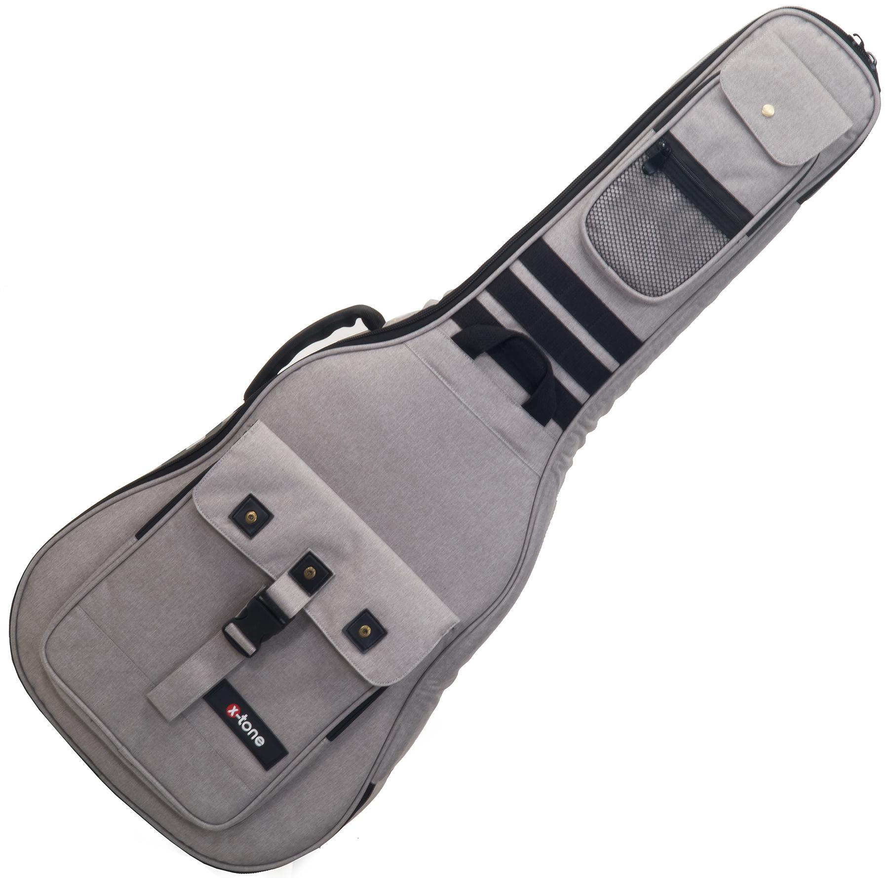 Housse guitare classique X-tone Deluxe Nylon Classical 4/4 Guitar Bag - Grey