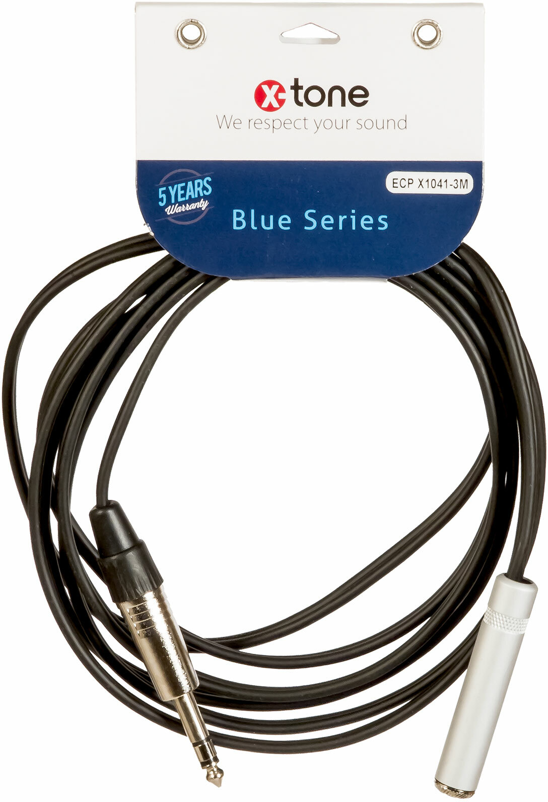 X-tone Jack St / Jack(f) St 3m Blue Series (x1041-3m) - CÂble - Main picture